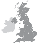 UK wind zones map